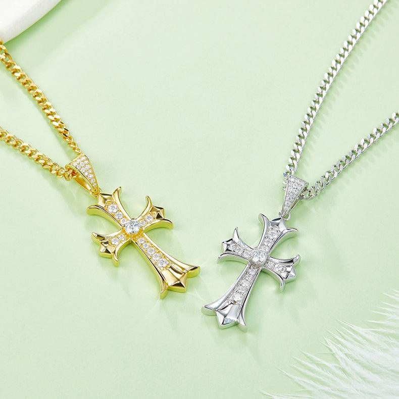 Aurantia™ Celestia [J003B] Vintage Cross Necklace