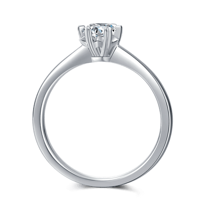 Aurantia™ Snowflakes [M01C] – Straight Band Snowflake Ring