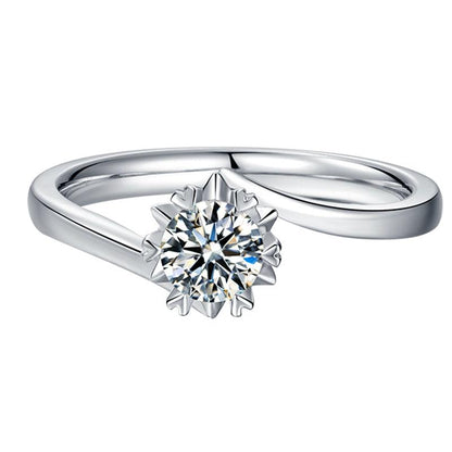 Aurantia™ MAGIC [M01D] – Twisted Band Snowflake Ring (0.5ct)