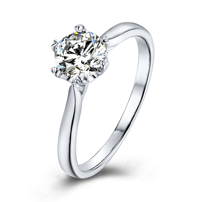 Aurantia™ Destiny [M03D] – 0.5ct Six-Prong Layered Ring