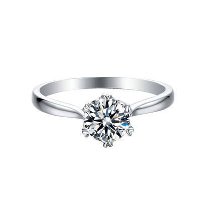 Aurantia™ Destiny [M03D] – 0.5ct Six-Prong Layered Ring