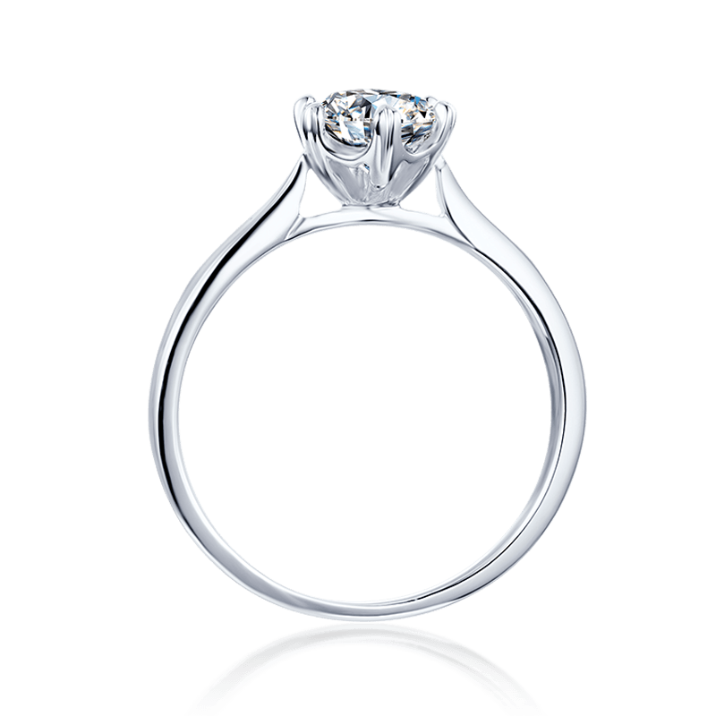 Aurantia™ Destiny [M03D] – 0.5ct Six-Prong Layered Ring