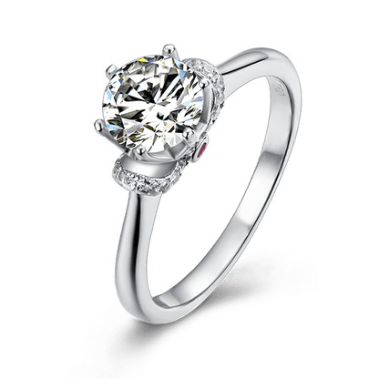 Aurantia™ Oxygen [M10A] – V-Prong Crown Design Ring with 1ct Main Stone and 20 Accents