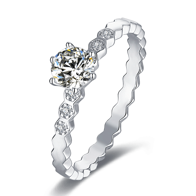 Aurantia™ My Forever [M14B] – Honeycomb Design Ring