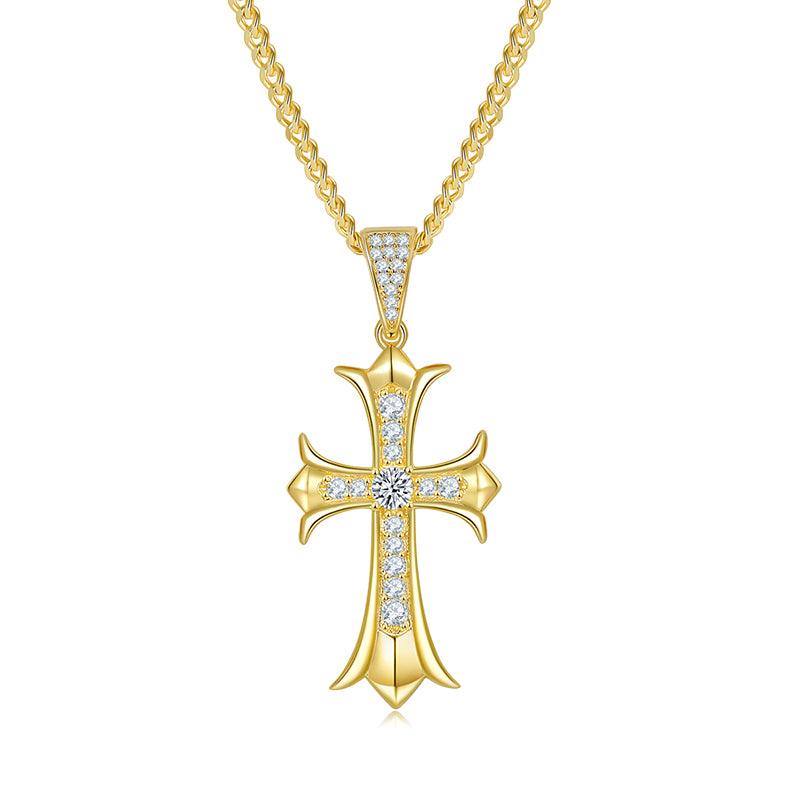 Aurantia™ Celestia [J003B] Vintage Cross Necklace