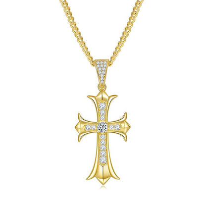 Aurantia™ Celestia [J003B] Vintage Cross Necklace