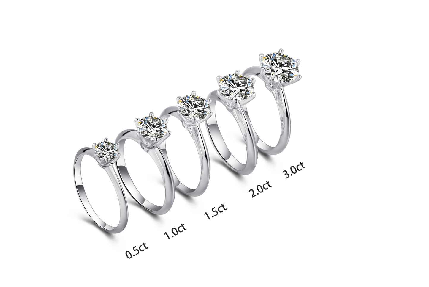 Aurantia™ My Coordinate [M03I] – 3.0ct Six-Prong Solitaire Ring