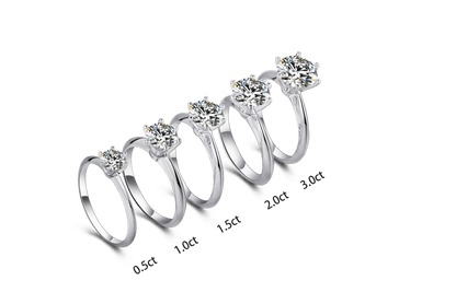 Aurantia™ My Coordinate [M03I] – 3.0ct Six-Prong Solitaire Ring