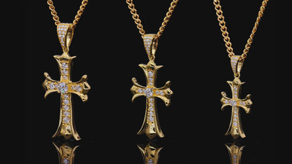 Aurantia™ Celestia [J003B] Vintage Cross Necklace